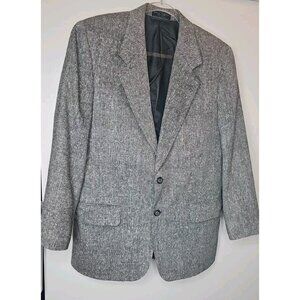 Barrington Mens 100% Silk Sport Jacket Blazer Herringbone Pattern Sz 40R